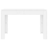Dining Table White 120x60x76 cm Engineered Wood