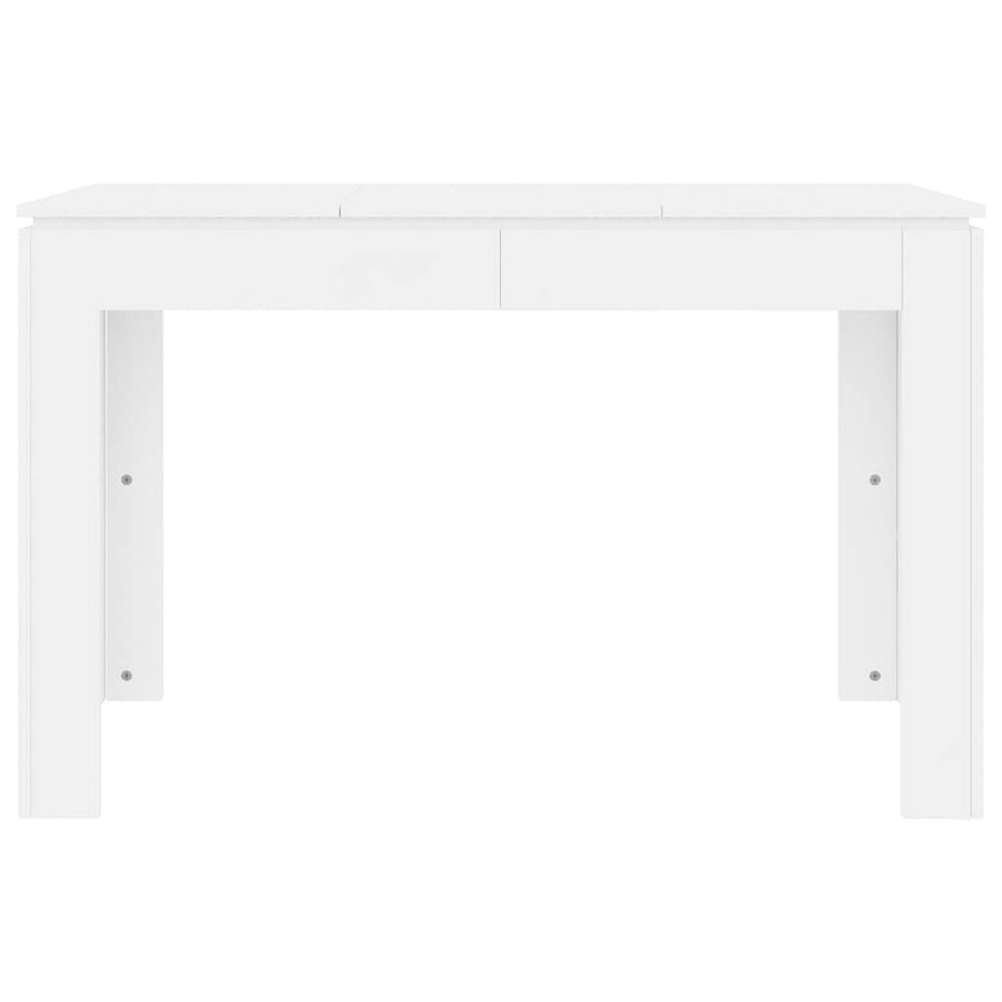 Dining Table White 120x60x76 cm Engineered Wood