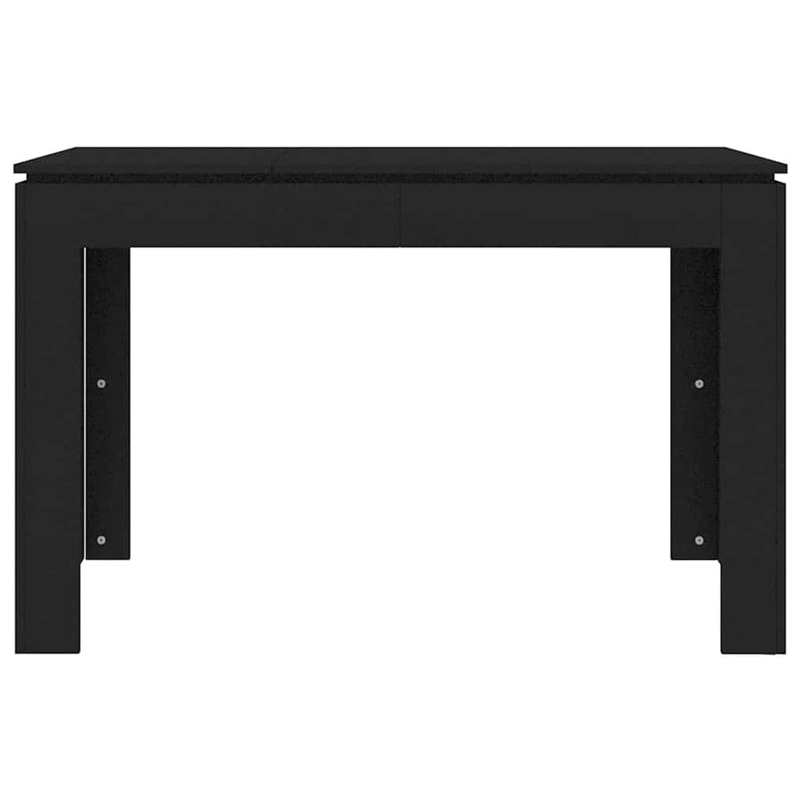 Dining Table Black 120x60x76 cm Engineered Wood