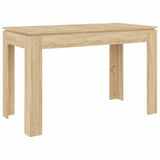 Dining Table Sonoma Oak 120x60x76 cm Engineered Wood - Front View