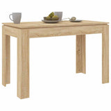 Dining Table Sonoma Oak 120x60x76 cm Engineered Wood - Side View