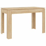 Dining Table Sonoma Oak 120x60x76 cm Engineered Wood - Rear View