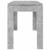 Dining Table Concrete Grey 120x60x76 cm Engineered Wood - 45-Degree Angle