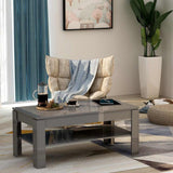 Coffee Table Grey 110x60x47 cm Engineered Wood