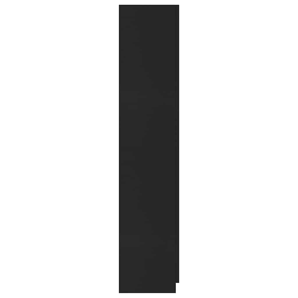 3-Door Wardrobe Black 120x50x180 cm Engineered Wood