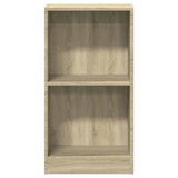 Bookshelf Sonoma Oak 40x24x75 cm Engineered Wood - Top-Down View