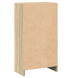 Bookshelf Sonoma Oak 40x24x75 cm Engineered Wood - 45-Degree Angle