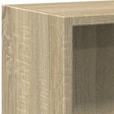 Bookshelf Sonoma Oak 40x24x75 cm Engineered Wood - Close-Up Angle