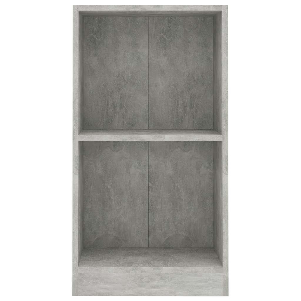 Bookshelf Concrete Grey 40x24x75 cm Engineered Wood