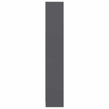 4-Tier Book Cabinet Grey 40x24x142 cm Engineered Wood - Top-Down View