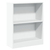 Bookshelf White 60x24x76 cm Engineered Wood - Front View