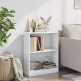 Bookshelf White 60x24x76 cm Engineered Wood - Side View
