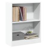 Bookshelf White 60x24x76 cm Engineered Wood - Low Angle