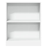 Bookshelf White 60x24x76 cm Engineered Wood - Top-Down View