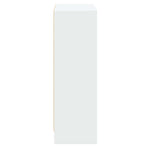 Bookshelf White 60x24x76 cm Engineered Wood