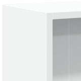 Bookshelf White 60x24x76 cm Engineered Wood - Close-Up Angle