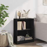Bookshelf Black 60x24x76 cm Engineered Wood - Side View