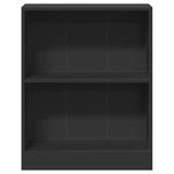 Bookshelf Black 60x24x76 cm Engineered Wood