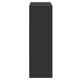 Bookshelf Black 60x24x76 cm Engineered Wood - Rear View