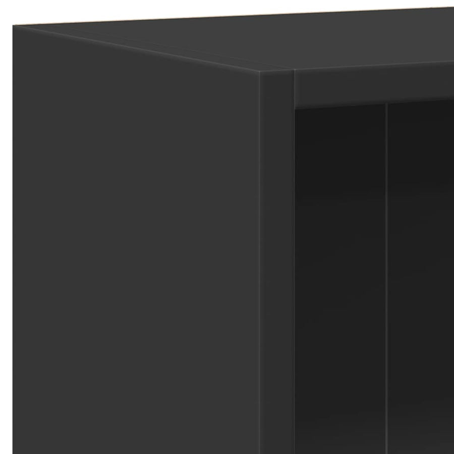 Bookshelf Black 60x24x76 cm Engineered Wood