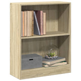 Bookshelf Sonoma Oak 60x24x76 cm Engineered Wood - Low Angle