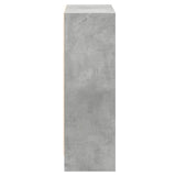Bookshelf Concrete Grey 60x24x76 cm Engineered Wood - Rear View