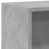Bookshelf Concrete Grey 60x24x76 cm Engineered Wood - Close-Up Angle