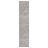 3-Tier Book Cabinet Concrete Grey 60x24x109 cm Engineered Wood - 45-Degree Angle