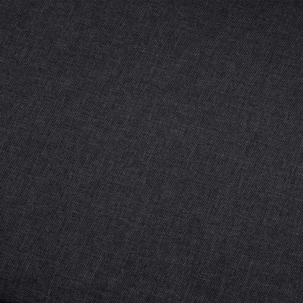 2-Seater Sofa Dark Grey Fabric