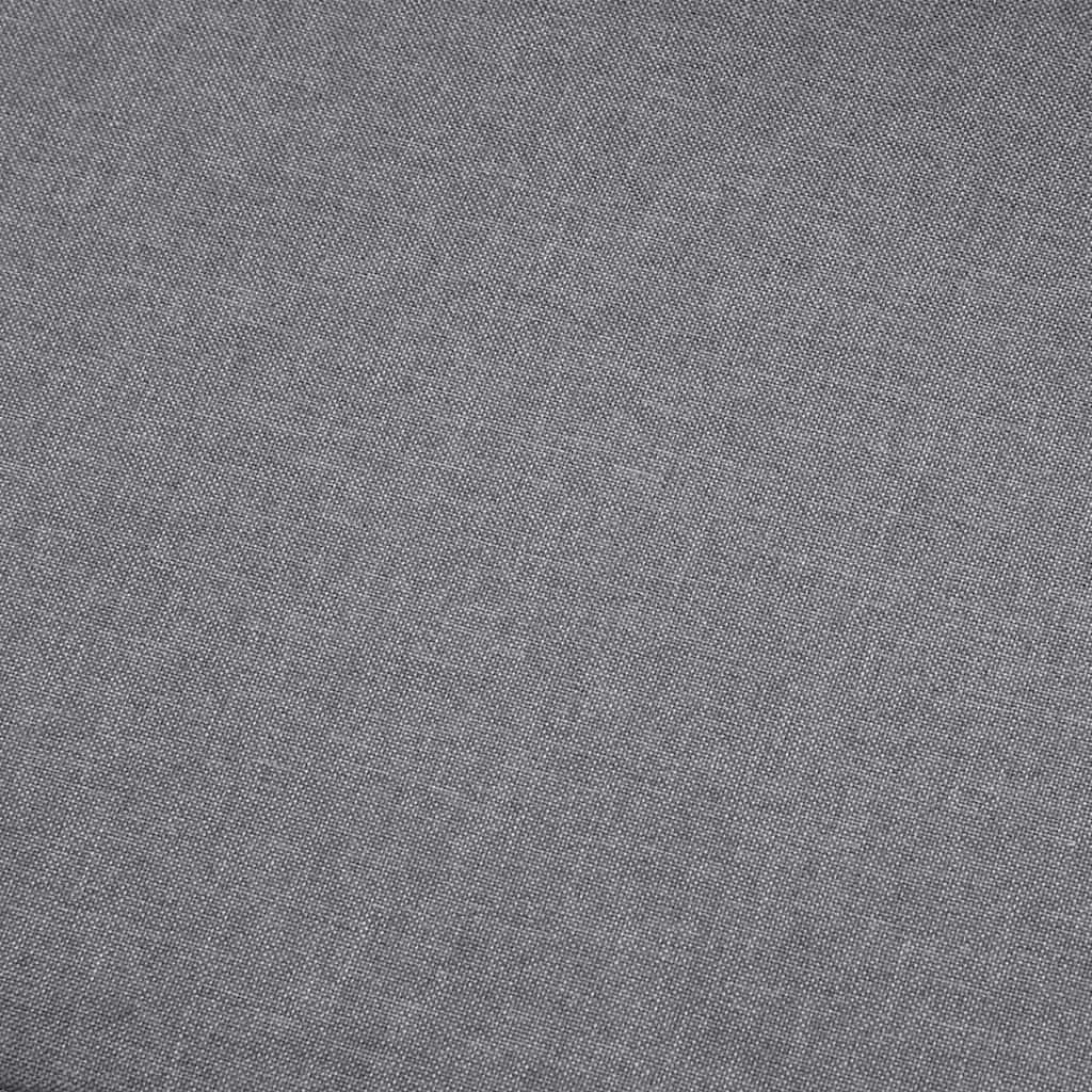 3-Seater Sofa Light Grey Fabric