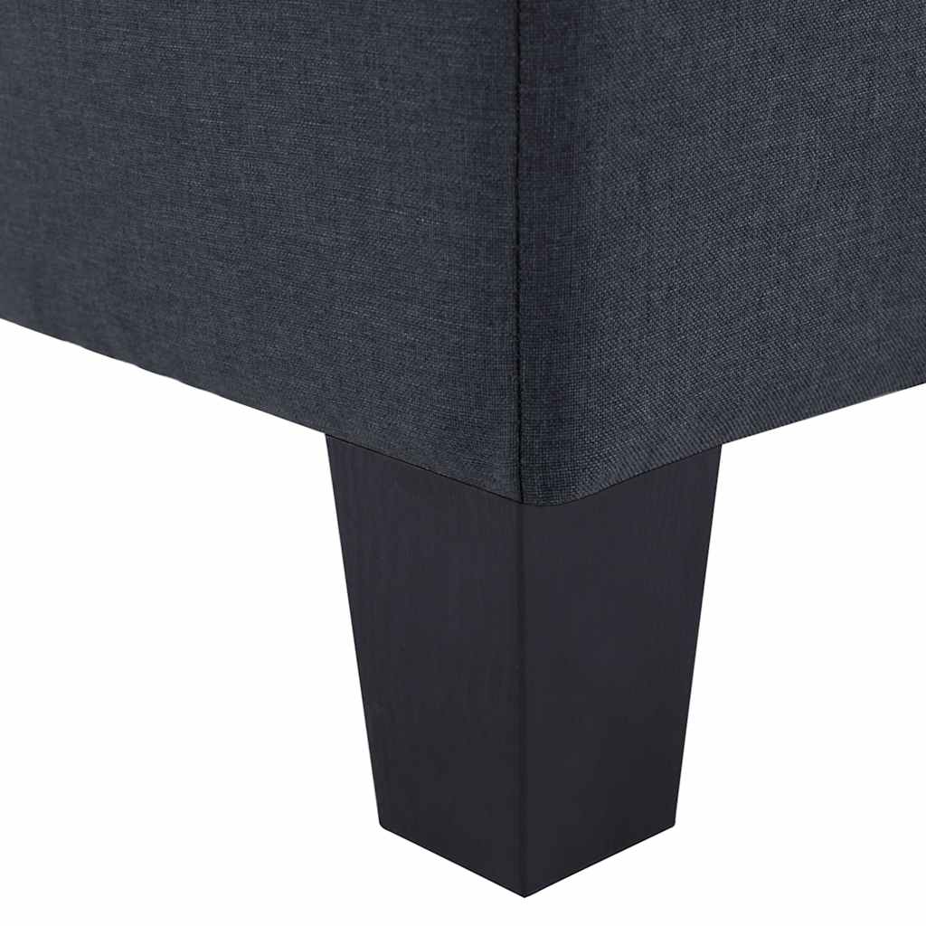 5-Seater Sofa Dark Grey Fabric