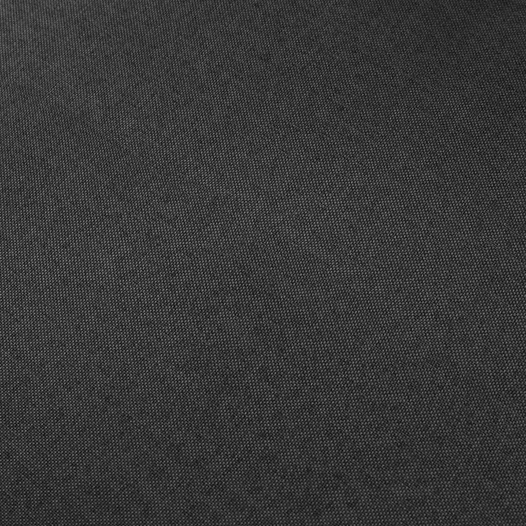 3-Seater Sofa Black Fabric
