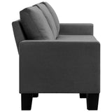 5-Seater Sofa Dark Grey Fabric - Top-Down View