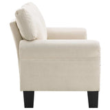 2-Seater Sofa Cream Fabric