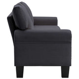 4-Seater Sofa Dark Grey Fabric - Top-Down View