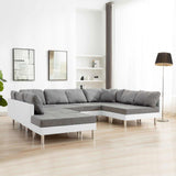 Sofa White Artificial Leather