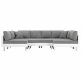 Sofa White Artificial Leather