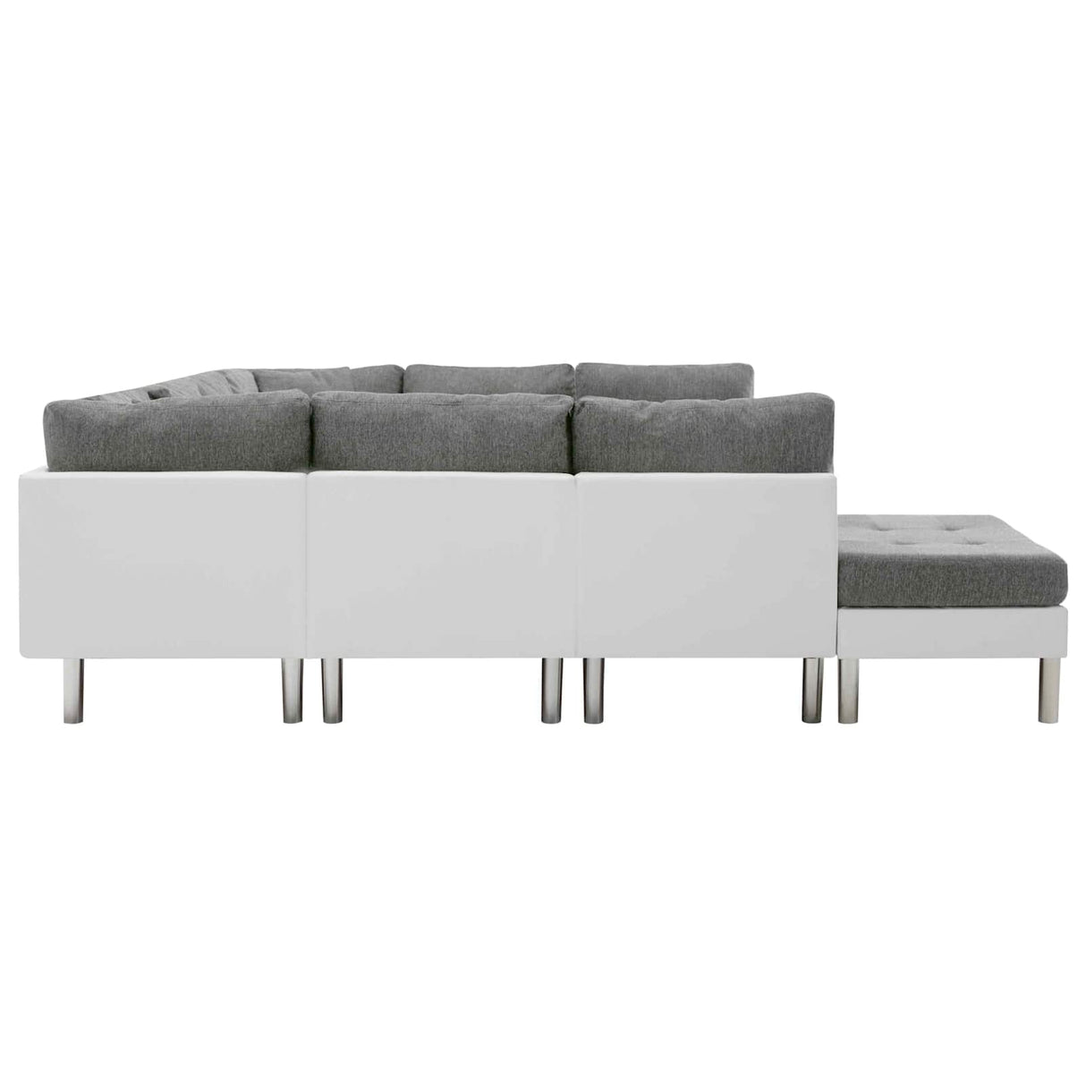 Sofa White Artificial Leather