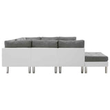 Sofa White Artificial Leather
