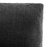 Sectional Sofa Faux Leather Black - Close-Up Angle