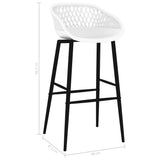 Bar Chairs 4 pcs White - Close-Up Angle