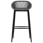 Bar Chairs 4 pcs Grey
