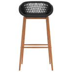 Bar Chairs 4 pcs Black