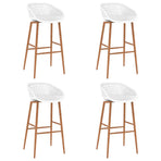 Bar Chairs 4 pcs White