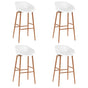 Bar Chairs 4 pcs White