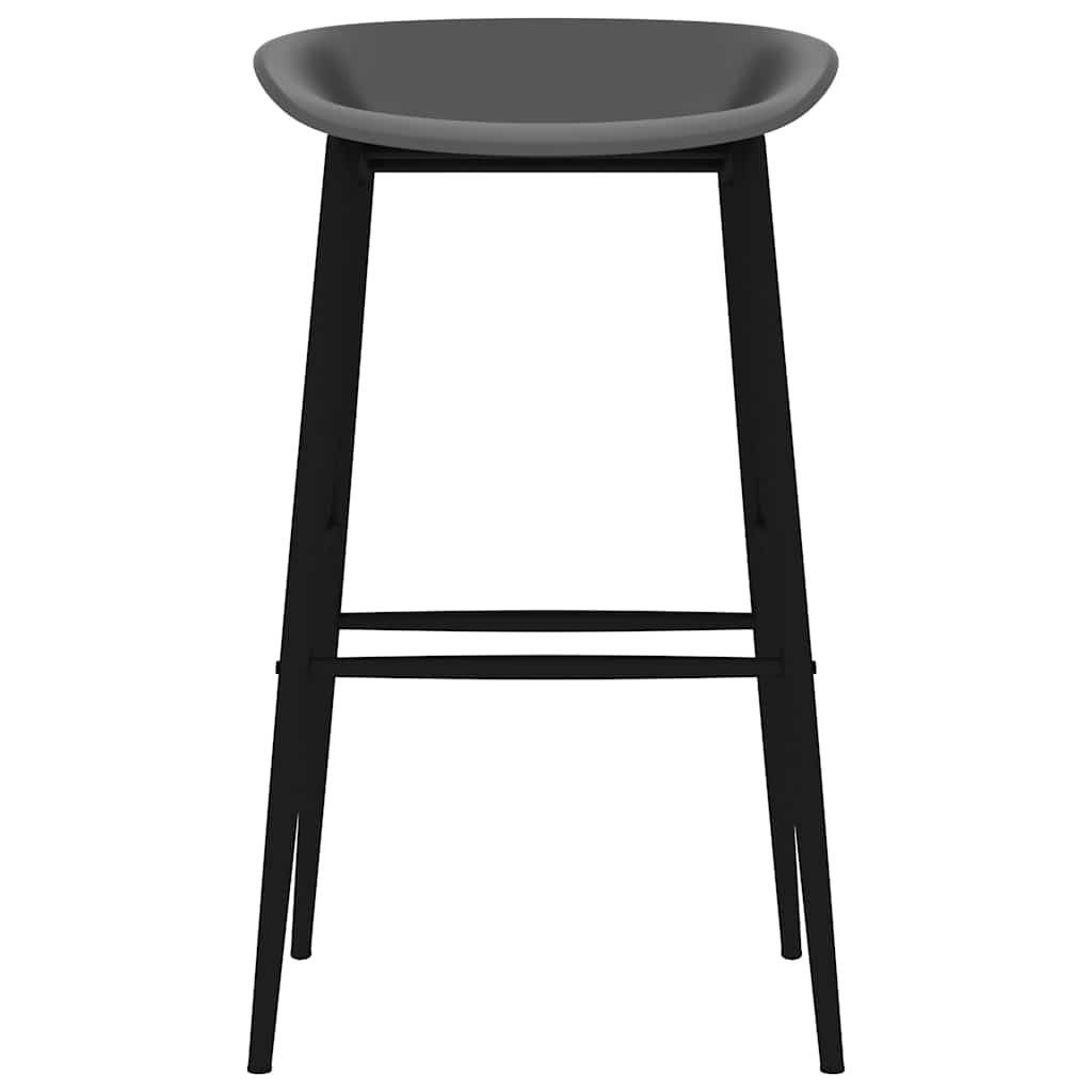 Bar Chairs 4 pcs Grey