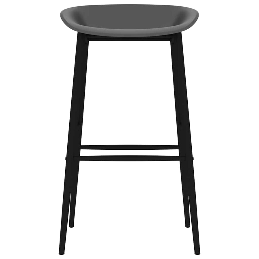 Bar Chairs 4 pcs Grey