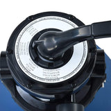 Pool Sand Filter with 4 Position Valve Blue 300 mm - Close-Up Angle