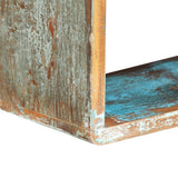 3 Piece Wall Cube Shelf Set Solid Reclaimed Wood - Top-Down View