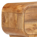 Bedside Cabinet 43x30x58 cm Solid Mango Wood - Top-Down View